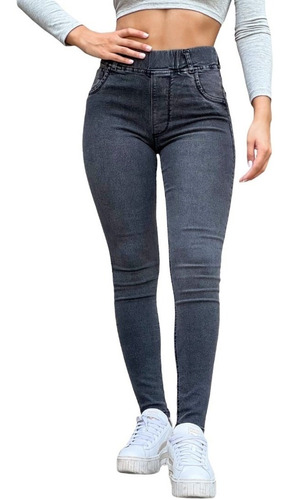 Pantalon Jegging Calza De Jean Varios Talles La Dicha Vida