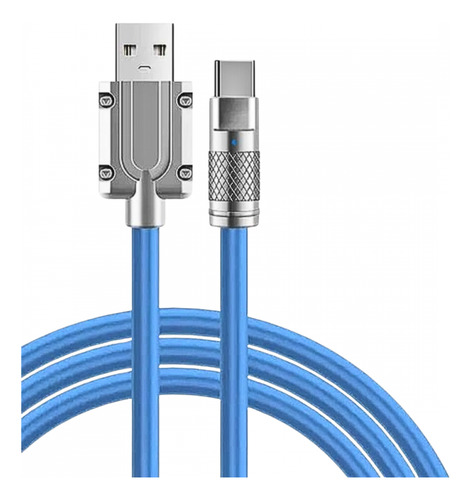 Cabo Tipo-c 1m Com Acabamento Premium Azul