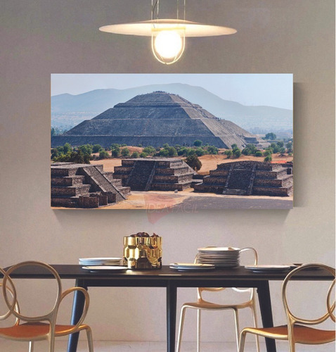 Cuadro Piramide Teotihuacan México Canvas Grueso 140x90 Cpr5