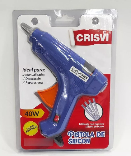 Pistola De Silicón Barra Gruesa 40w  110-220v 50hz-60hz Dtc