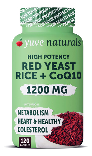 Cpsulas De Arroz De Levadura Roja De 1200 Mg Coq10 - Puede A