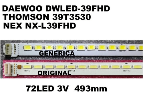 Tira De Led Para Daewoo Dwled-39fhd T52m390354al1et13t35