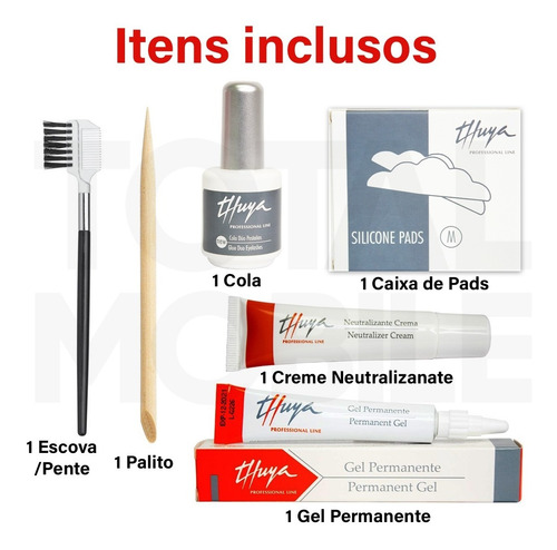 Imagem 6 de 9 de Kit Lash Lifting Cílios Sobrancelhas Thuya Anvisa Completo