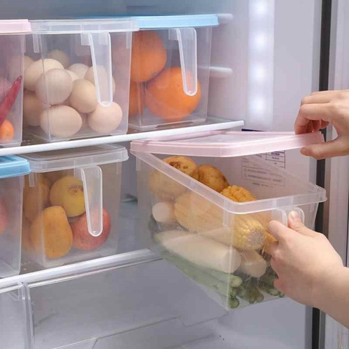 Imagen 4 de 7 de Organizador Alimentos Tapa Y Manija 5 Lts Apilable Circuit