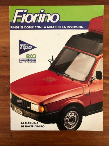 Folleto De Agencia Original De Fiat Fiorino En Olivos - Zwt