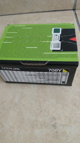 Toner Original Lexmark 708y Amarillo Cs-310 Cs-410 Cs-510