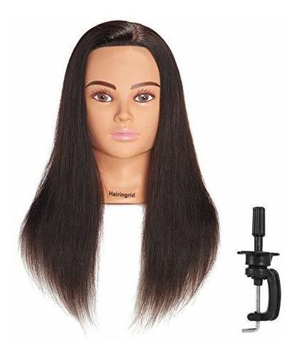 Maniqui Cabeza Cabello Natural Negro 55 Cm Hairingrid