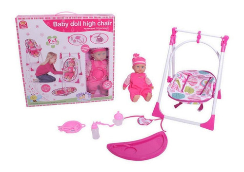 Muñeca Y Silla 3 En 1 Baby Doll High Chair