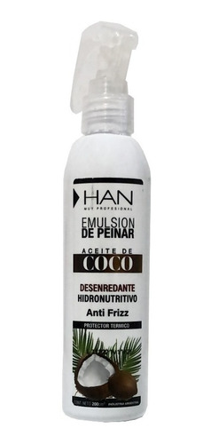 Emulsion De Peinar Coco Desenredante + Anti Frizz X200gr