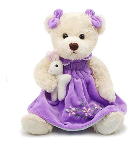 Oitscute Pequeño Oso De Peluche Con Gamuza, Peluche