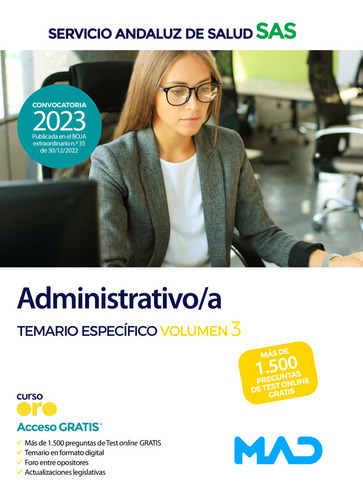 Libro Administrativo/a Servicio Andaluz Salud Temario Esp...