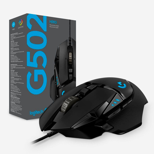 Imagen 7 de 10 de Mouse
gamer Logitech G Series G502 Hero negro