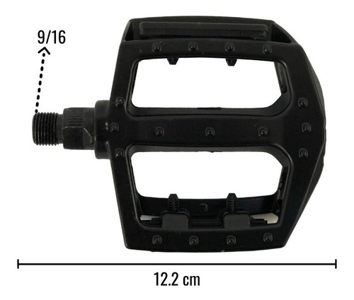Imagen 3 de 4 de Pedales De Aluminio Con Reflejante Para Bicicleta Mtb Y Fixi