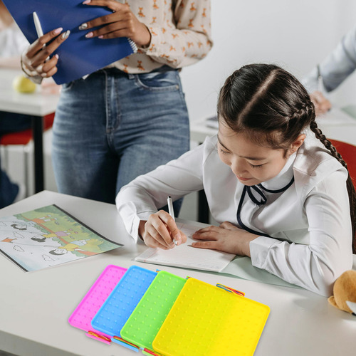 4 Juegos De Geoboard Stem Montessori Con Gomas Elásticas Par
