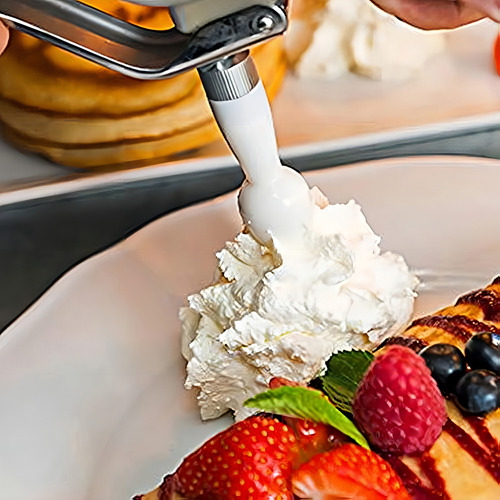 Dispensador De Crema Batida Para Postres 500 Ml Sifon Crema Batida Dispensador Chantilly Sifon De Cocina Dispensador De Crema Batida Sifon Crema Batida Dispensador Chantilly