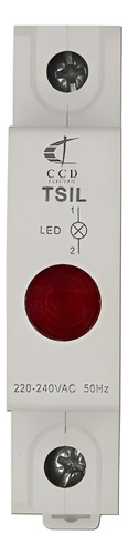 Piloto Rojo 220v A Riel Din Ccd Tsil Red