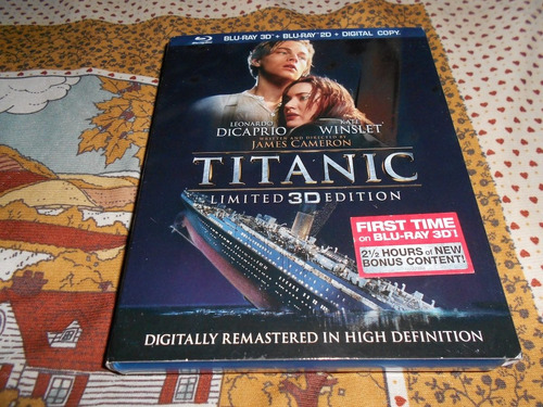 Blu Ray Titanic 4 Discos Edicion Limitada, Leonardo Dicaprio