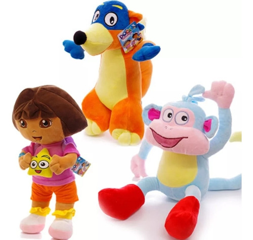 Dora La Exploradora Muñecos Juguete  Kit De 3 Personajes !