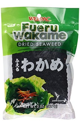 Fueru Wakame (algas Secas) Peso Neto 2 Oz Paquete De 2