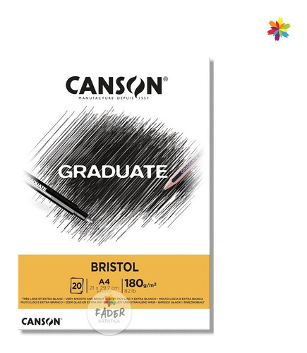Canson Graduate Bristol A4 180g 20h