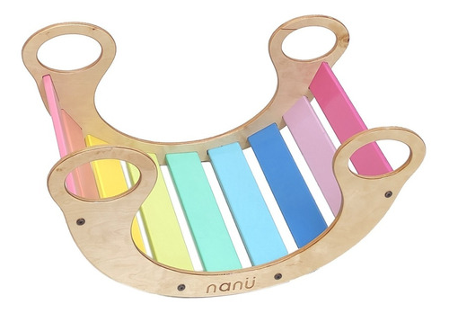 Balancin Puente Waldorf Rainbow Rocker Madera Nanu 