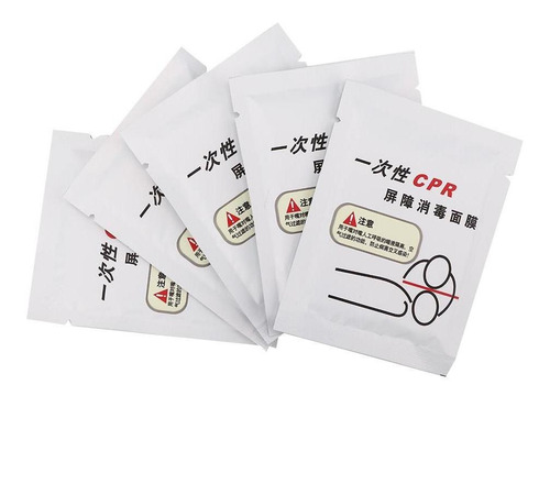 50 Protectores Desechables Para Entrenamiento De Rcp, Rescat