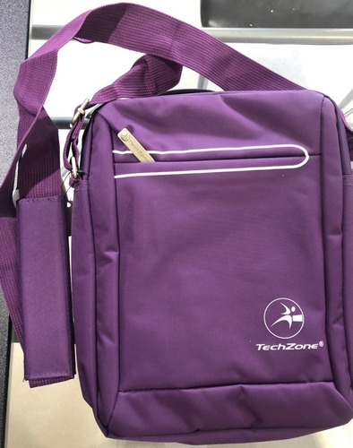 Maletín Messenger Techzone Linea Capri  Morado