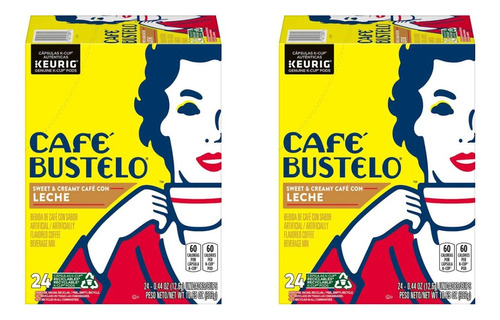 Café Bustelo Con Leche Medium Roast Keurig Coffee Pods 48 Ct
