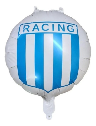 Pack X 10 Globos Metalizados De Racing De 18 PuLG 