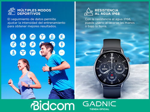 Reloj Inteligente Smartwatch Gadnic Ip68 Resistente Al Agua