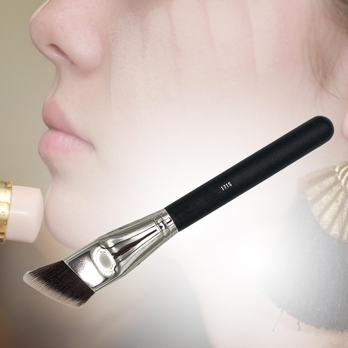 Brocha De Maquillaje Para Base, Brocha Kabuki En Ángulo,