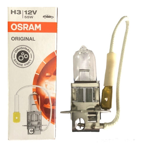 Lámpara Osram H3 Para Auto 12v 55w Pk22s Alemania Original