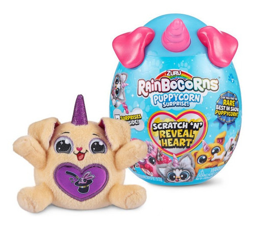 Peluche Rainbocorn Sparkle Heart Sorpresa Unicornio