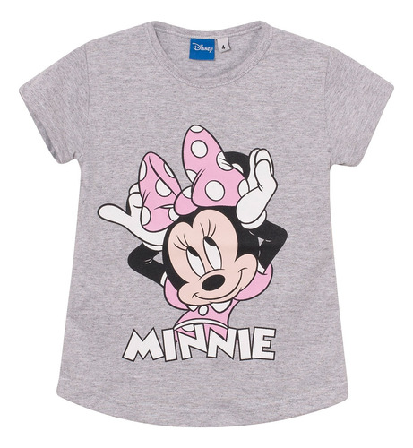 Remera Manga Corta Minnie Mouse Niña Licencia Disney®