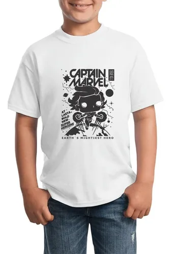Camiseta capitana marvel niña sale