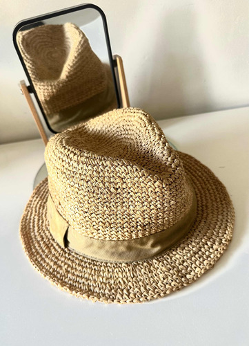 Gap Sombrero Sol Gorro Tejido Natural Paja Verano