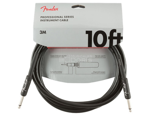 Cable Instrumento Fender Professional Series 3mts Black