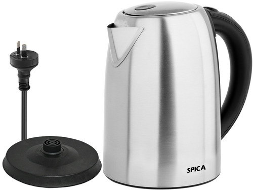 Imagen 4 de 5 de Jarra Pava Electrica Spica Sp-1000 Acero Inoxidable 1.7l Plateado Base 360º 220v