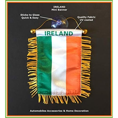Banderas De Irlanda Coche, Hogar, Banderín Automóvile...