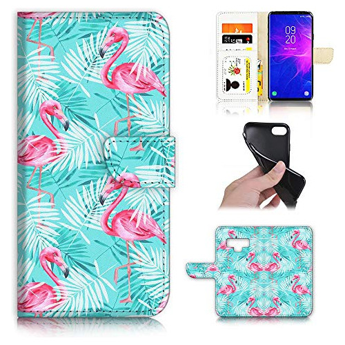 Funda Cartera Para Samsung Note 9 Galaxy Note 9 Azul Palm Fl