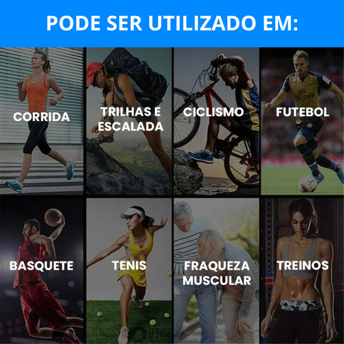 Faixa Com Elático Imobilizador Para Alívio De Lesões E Dores