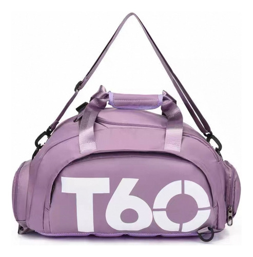Maleta Gym Viaje Mochila Backpack Super Calidad Moda T60 Lila T60 Gimnasio