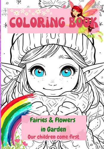 Libro: Fairies And Flowers Coloring Book For Kids (in Garden