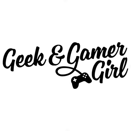 Adesivo 80x29cm - Geek And Gamer Girl