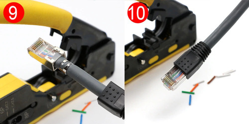 Imagen 4 de 9 de 10 Plug Cat8, Cat7, Cat6 Sftp Ftp Rj45 Conector Blindado