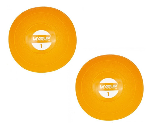 Toning Ball 1kg Bola Tonificadora Pilates Liveup 2 Soft Par