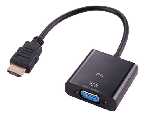 Cable Adaptador Convertidor Hdmi A Vga Macho A Hembra 