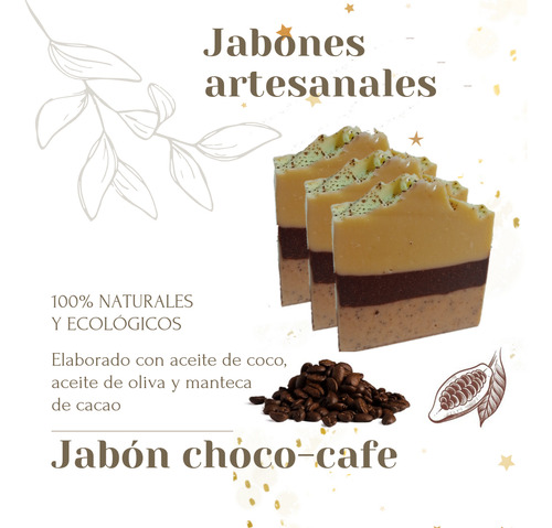 Jabón Choco-cafe  Artesanal 