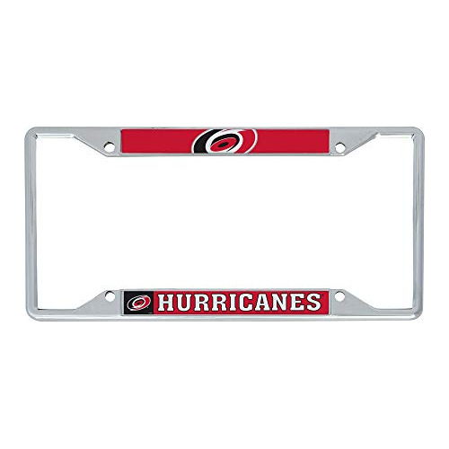 Marco De Placa De Metal Del Equipo Carolina  S De Nhl P...