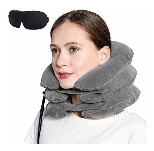 Cervical Del Cuello Dispositivo De Tracción Almohada Infla